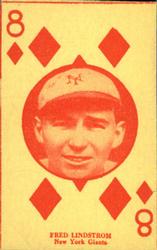 1927 Playing Cards (W560) #NNO Fred Lindstrom Front