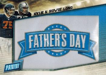 2015 Panini Father's Day - Father's Day Jumbo Patch #FD6 Kyle Long /  Howie Long Front