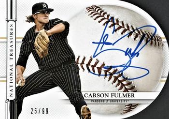 2015 Panini National Treasures Collegiate - Baseball Signature Die Cuts #5 Carson Fulmer Front