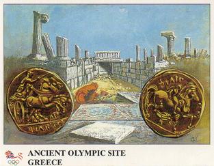 1996 Imperial Publishing Ltd The History of The Olympic Games #3 Ancient Olympic Site Greece Front