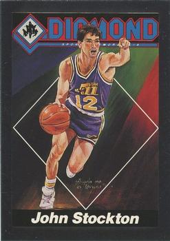 1992 Diamond Sports Memorabilia Magazine #17 John Stockton Front