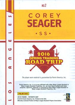 2016 Panini Father's Day - Spring Training Road Trip #2 Corey Seager Back