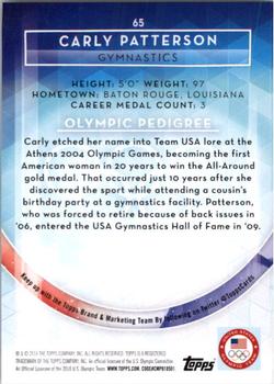 2016 Topps U.S. Olympic & Paralympic Team Hopefuls - Bronze #65 Carly Patterson Back