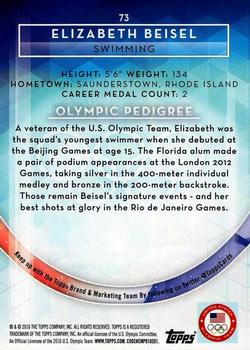 2016 Topps U.S. Olympic & Paralympic Team Hopefuls - Bronze #73 Elizabeth Beisel Back