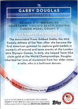 2016 Topps U.S. Olympic & Paralympic Team Hopefuls - Bronze #75 Gabby Douglas Back