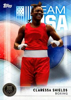 2016 Topps U.S. Olympic & Paralympic Team Hopefuls - Gold #2 Claressa Shields Front