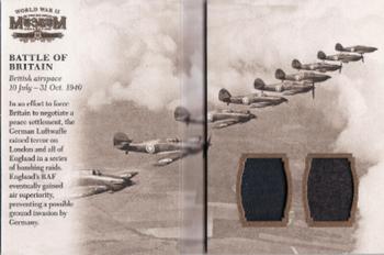 2016 Upper Deck Goodwin Champions - Museum Collection World War II Booklet Relics Exchange #MCWWII-BR Battle of Britain Front