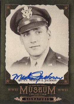 2016 Upper Deck Goodwin Champions - Museum Collection World War II Signatures #MCS-MJ Martin I. Jackson Front