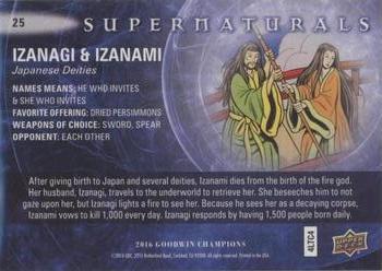 2016 Upper Deck Goodwin Champions - The Supernaturals #25 Izanagi / Izanami Back