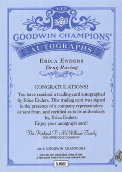 2016 Upper Deck Goodwin Champions - Autographs #A-EE Erica Enders Back