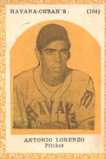 1946-47 Propagandas Montiel Los Reyes del Deporte (Cuba) #104 Antonio Lorenzo Front