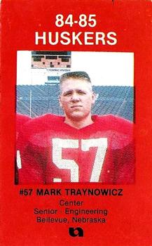 1984-85 Nebraska Cornhuskers Police #1 Mark Traynowicz Front