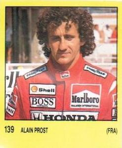 1987-88 Panini Supersport Spanish Stickers #139 Alain Prost Front
