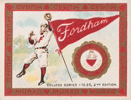 1909-12 Murad Cigarettes (T51) #NNO Fordham Front