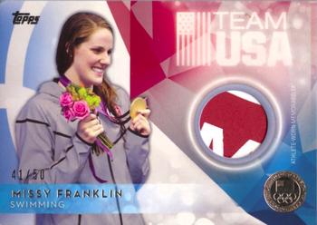2016 Topps U.S. Olympic & Paralympic Team Hopefuls - Relics Silver #USOTR-MF Missy Franklin Front