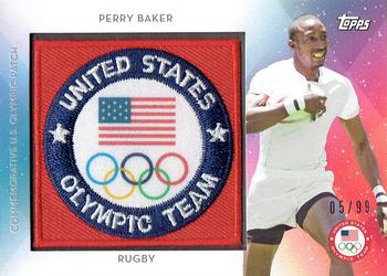 2016 Topps U.S. Olympic & Paralympic Team Hopefuls - Team Patches #USAP-PB Perry Baker Front