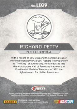 2016 Panini The National - Legends Hyper Plaid #LEG9 Richard Petty Back