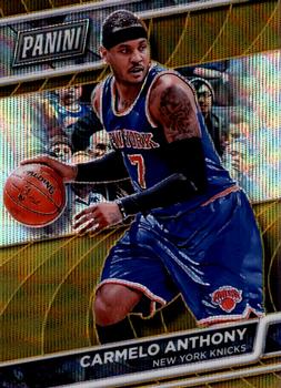 2016 Panini The National VIP - Gold Pulsar #4 Carmelo Anthony Front