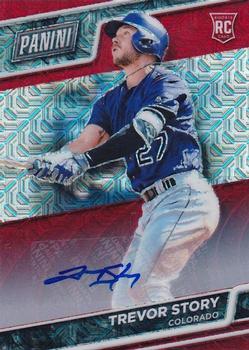2016 Panini The National VIP - Autographs Red Pulsar #58 Trevor Story Front