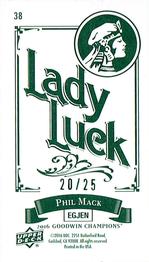 2016 Upper Deck Goodwin Champions - Cloth Lady Luck Minis #38 Phil Mack Back