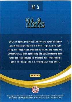 2015 Panini UCLA Bruins #5 Fight Song Back