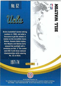 2015 Panini UCLA Bruins #62 Bill Walton Back