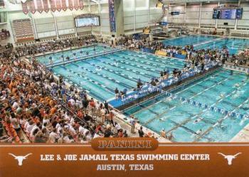 2015 Panini Texas Longhorns #9 Lee & Joe Jamail Texas Swimming Center Front