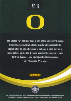 2015 Panini Oregon Ducks #6 Oregon Official Logo Back