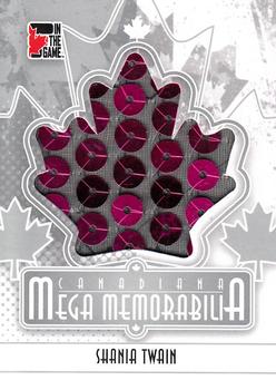 2011 In The Game Canadiana - Mega Memorabilia Silver #MM-40 Shania Twain Front