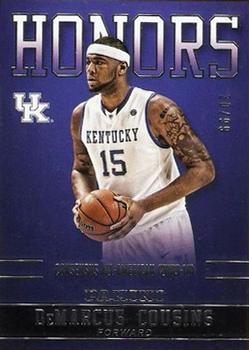 2016 Panini Kentucky Wildcats - Honors Silver #DC-UK DeMarcus Cousins Front
