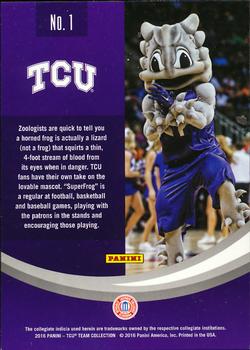 2016 Panini TCU Horned Frogs - Silver #1 SuperFrog Back