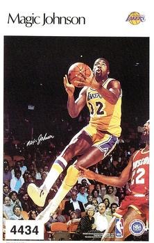 1986 Sports Illustrated Poster Stickers Test Issue #4434 Magic Johnson Front