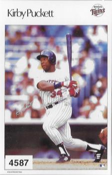 1986 Sports Illustrated Poster Stickers Test Issue #4587 Kirby Puckett Front