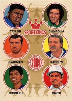2009 Sportkings Series C - 2009 NSCC Sportkings VIP Promotion #VIP-06 Lawrence Taylor / Giorgio Chinaglia / Dezso Gyarmati / Bela Karolyi / Wilma Rudolph / Cecil Smith Front