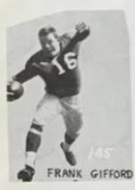 1955 All American Sports Club #145 Frank Gifford Front