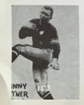 1955 All American Sports Club #153 Johnny Lattner Front