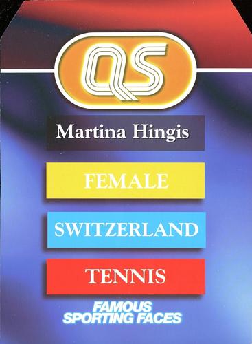 1997 BBC A Question of Sport UK #NNO Martina Hingis Back