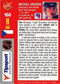 2001 Stadion World Stars #160 Michal Grosek Back