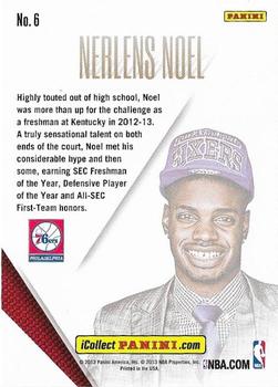 2013 Panini National Sports Collectors Convention - VIP Lava Flow #6 Nerlens Noel Back