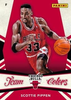 2013 Panini National Sports Collectors Convention - Team Colors #1 Scottie Pippen Front
