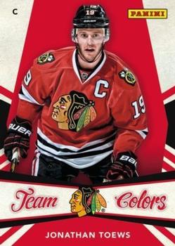 2013 Panini National Sports Collectors Convention - Team Colors #7 Jonathan Toews Front
