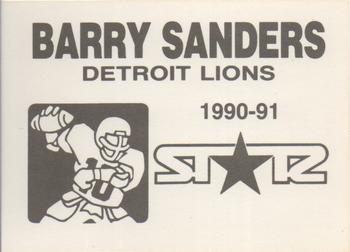 1990-91 St☆r (unlicensed) #NNO Barry Sanders Back