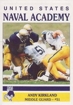 1990 United States Naval Academy #NNO Andy Kirkland Front