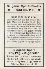 1932 Bulgaria Sport Photos #119 August Sackenheim Back