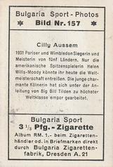 1932 Bulgaria Sport Photos #157 Cilly Aussem Back