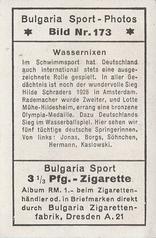 1932 Bulgaria Sport Photos #173 Jonas / Margret Borgs / Karoline Söhnchen / Hermann / Kaslowski [Wassernixen] Back
