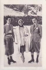 1932 Bulgaria Sport Photos #198 Karl Schäfer / Sonja Henie / Gillis Grafstroem [Drei Weltmeister] Front