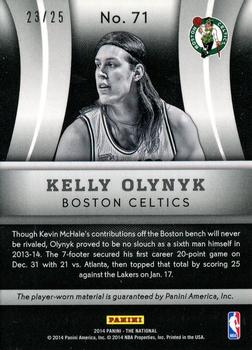2014 Panini The National VIP Party - Patch Cracked Ice #71 Kelly Olynyk Back