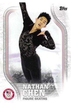 2018 Topps U.S. Olympic & Paralympic Team Hopefuls #USA-17 Nathan Chen Front