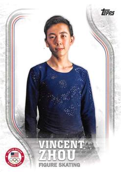 2018 Topps U.S. Olympic & Paralympic Team Hopefuls #USA-18 Vincent Zhou Front